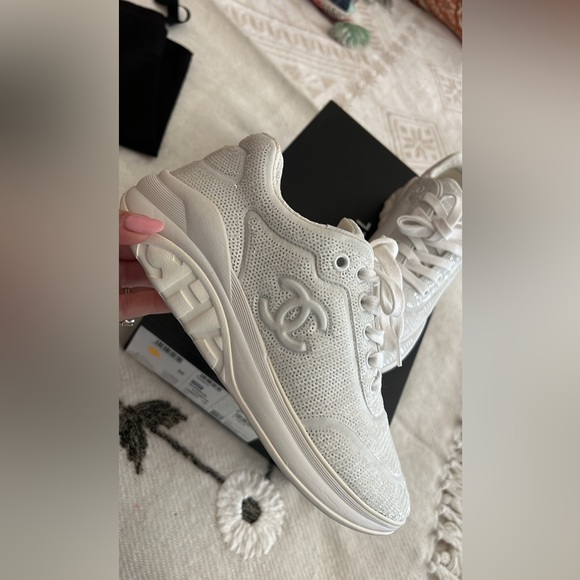Brand new in box 20P size 36\ 6 chanel sneakers, beautiful sequins - Picture 5 of 14